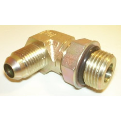 9/16 JIC x 3/4 SAE M/M 90/C C/W